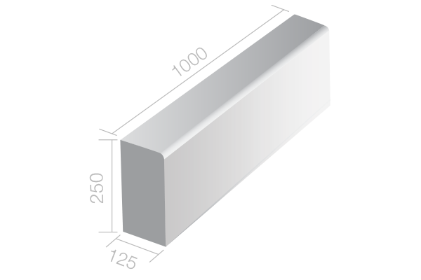 Vibro Catalogue - Barrier Kerb (fig 2) - Deep Etched